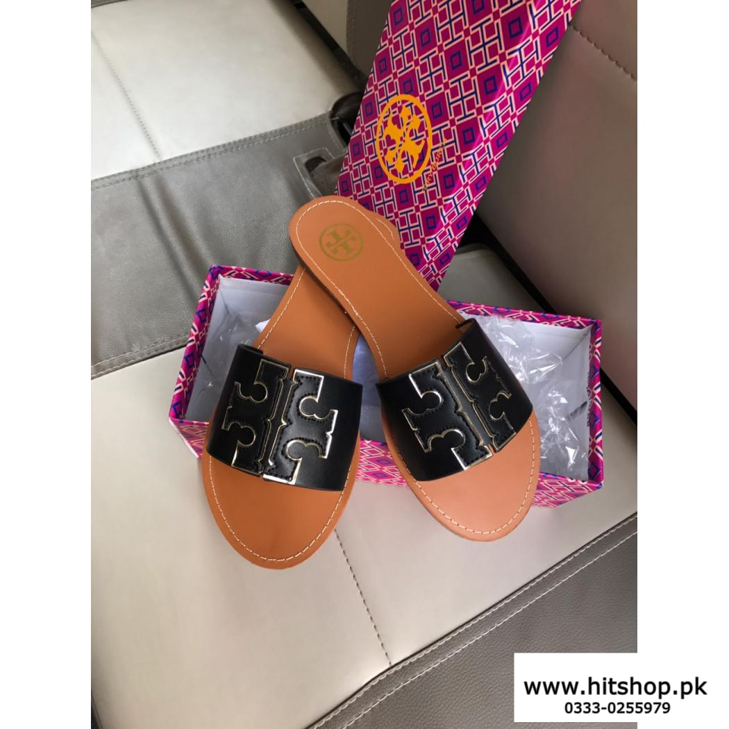 Women Fancy Slipper Black And Brown